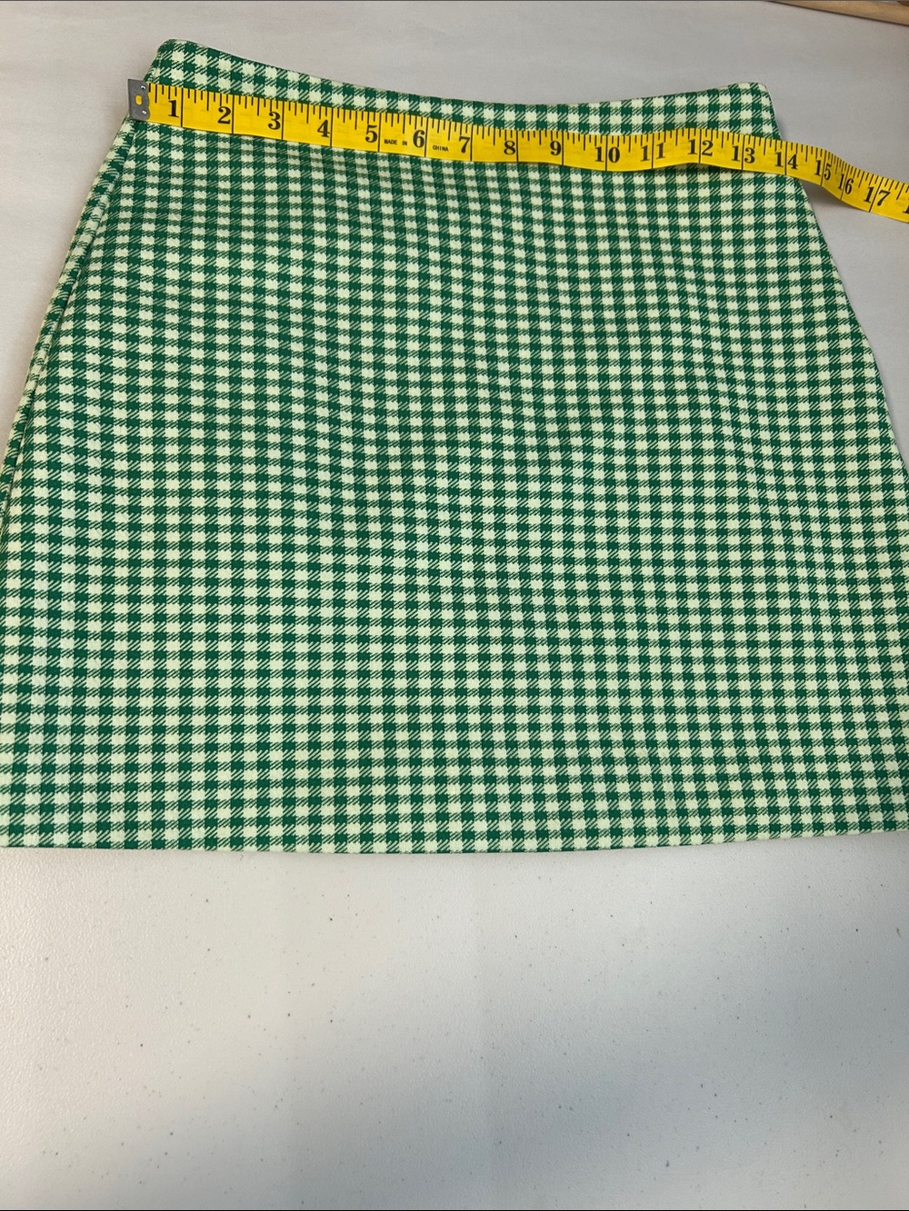 Reserved Checkered Gingham Mini Skirt - Picture 7 of 9